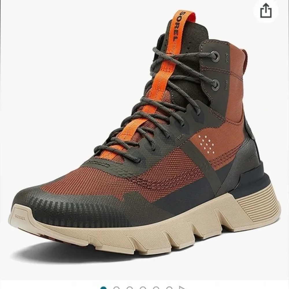 Sorel Men's Kinetic Rush MID WP Sneaker — Waterproof Suede Sneakers